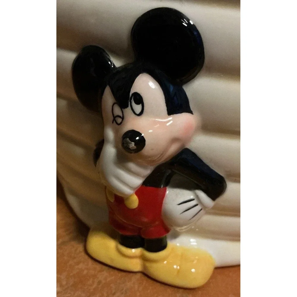 Disney Mickey Mouse Honeycomb Ceramic Cookie Jar, 10.5